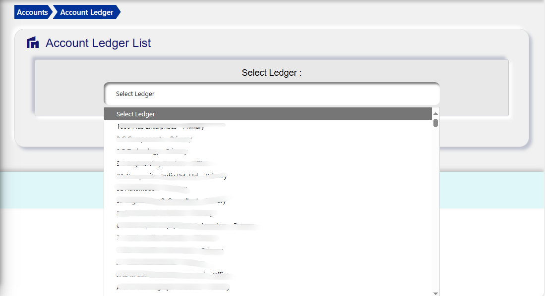 Account Ledger